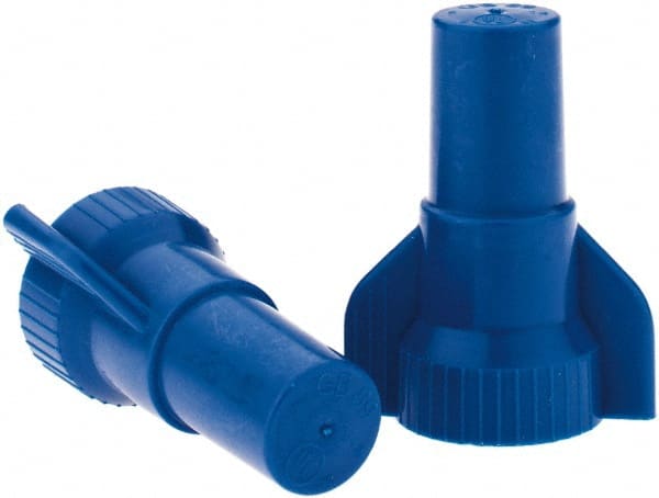Value Collection - 16 to 14 AWG, 300 & 600 Volt, Wing Twist on Wire Connector - Blue, 221°F - Exact Tooling
