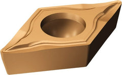 Sandvik Coromant - DCET32.503 UM Grade 1125 Carbide Turning Insert - TiAlN/AlCr2O3 Finish, 55° Diamond, 3/8" Inscr Circle, 5/32" Thick, 0.1mm Corner Radius - Exact Tooling