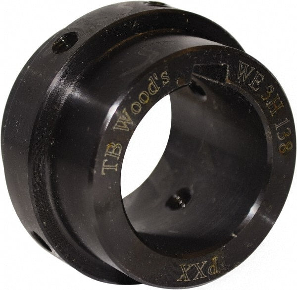 TB Wood's - 1-5/8" Bore, 3/8" x 3/16" Keyway Width x Depth, 5.42" Hub, WE30 Flexible Coupling Shaft Hub - 5.42" OD, 2.31" OAL, Steel, Type BTS - Exact Tooling