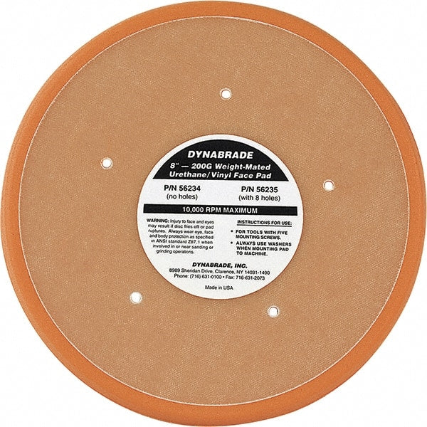 Dynabrade - 5" Diam Disc Backing Nonvacuum Replacement Pad - Medium Density, 12,000 RPM - Exact Tooling