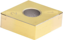Sumitomo - 2NC-CNGA432 Grade BNC200 PCBN Turning Insert - TiN Finish, 80° Diamond, 1/2" Inscr Circle, 3/16" Thick, 1/32" Corner Radius - Exact Tooling