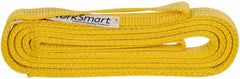 Value Collection - 10' Long x 1" Wide, 3,200 Lb Vertical Capacity, 2 Ply, Polyester Web Sling - 2,500 Lb Choker Capacity, with Eye & Eye (Flat) - Exact Tooling