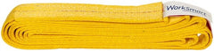 Value Collection - 10' Long x 2" Wide, 6,400 Lb Vertical Capacity, 1 Ply, Polyester Web Sling - 5,000 Lb Choker Capacity, with Endless Sling - Exact Tooling