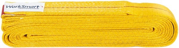 Value Collection - 16' Long x 2" Wide, 6,400 Lb Vertical Capacity, 1 Ply, Polyester Web Sling - 5,000 Lb Choker Capacity, with Endless Sling - Exact Tooling