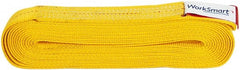 Value Collection - 20' Long x 2" Wide, 6,400 Lb Vertical Capacity, 1 Ply, Polyester Web Sling - 5,000 Lb Choker Capacity, with Endless Sling - Exact Tooling