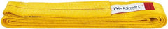 Value Collection - 8' Long x 3" Wide, 8,600 Lb Vertical Capacity, 1 Ply, Polyester Web Sling - 6,900 Lb Choker Capacity, with Endless Sling - Exact Tooling