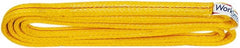 Value Collection - 6' Long x 1" Wide, 6,200 Lb Vertical Capacity, 2 Ply, Polyester Web Sling - 4,900 Lb Choker Capacity, with Endless Sling - Exact Tooling
