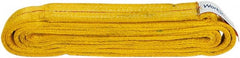 Value Collection - 8' Long x 2" Wide, 12,200 Lb Vertical Capacity, 2 Ply, Polyester Web Sling - 9,800 Lb Choker Capacity, with Endless Sling - Exact Tooling