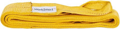 Value Collection - 10' Long x 3" Wide, 8,600 Lb Vertical Capacity, 2 Ply, Polyester Web Sling - 6,900 Lb Choker Capacity, with Eye & Eye (Twisted) - Exact Tooling