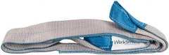 Value Collection - 8' Long x 3" Wide, 4,800 Lb Vertical Capacity, 1 Ply, Polyester Web Sling - 3,800 Lb Choker Capacity, with Eye & Eye (Twisted) - Exact Tooling
