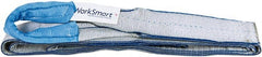 Value Collection - 12' Long x 3" Wide, 4,800 Lb Vertical Capacity, 1 Ply, Polyester Web Sling - 3,800 Lb Choker Capacity, with Eye & Eye (Twisted) - Exact Tooling