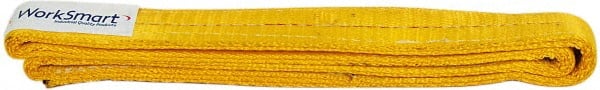 Value Collection - 3' Long x 2" Wide, 9,600 Lb Vertical Capacity, 2 Ply, Nylon Web Sling - 7,700 Lb Choker Capacity, with Endless Sling - Exact Tooling