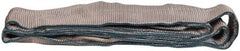 Value Collection - 10' Long x 4" Wide, 11,500 Lb Vertical Capacity, 2 Ply, Polyester Web Sling - 9,200 Lb Choker Capacity, with Eye & Eye (Twisted) - Exact Tooling