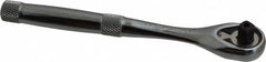 Proto - 1/4" Drive Pear Head Quick-Release Ratchet - Chrome Finish, 6-11/16" OAL, 45 Gear Teeth, Standard Head - Exact Tooling