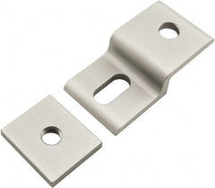 80/20 Inc. - 30mm Wide, Open Shelving Accessory/Component - Aluminum, Clear Anodized Finish, 58mm Long, Use with 30 Series & Bolt Kits 75-3615 & 11-8316 - Exact Tooling