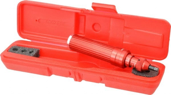 Proto - 20 to 100 In/Oz, Certified Adjustable Torque Limiting Screwdriver - 6-1/2" OAL, 1/4" Drive, 2 In/oz Graduation - Exact Tooling