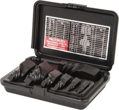 Walton - 7 Piece Spiral Flute Screw Extractor Set - #1 to #10 Size Range - Exact Tooling