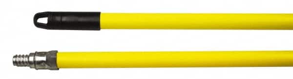 Weiler - 60 x 15/16" Metal Squeegee Handle - Threaded Connection, Yellow - Exact Tooling