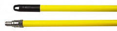 Weiler - 60 x 15/16" Metal Squeegee Handle - Threaded Connection, Yellow - Exact Tooling