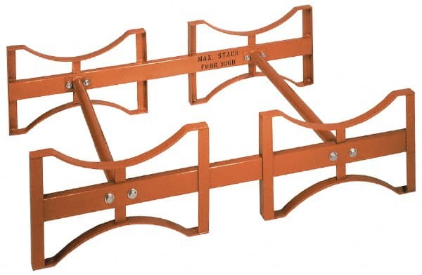 Wesco Industrial Products - 1,600 Lb Load Capacity, 55 Gal Drum Storage Rack - 45-1/2" Wide x 12-1/2" High - Exact Tooling