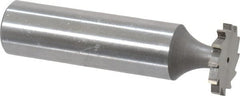 Whitney Tool Co. - 5/8" Diam x 5/64" Face Width, Cobalt, 12 Teeth, Shank Connection Woodruff Keyseat Cutter - Uncoated, 2-5/64" OAL x 1/2" Shank, Straight Teeth - Exact Tooling