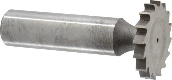 Whitney Tool Co. - 1" Diam x 9/64" Face Width, Cobalt, 16 Teeth, Shank Connection Woodruff Keyseat Cutter - Uncoated, 2-9/64" OAL x 1/2" Shank, Straight Teeth - Exact Tooling