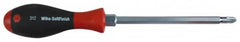 Wiha - #3, 10-11/16" OAL, Demolition Phillips Screwdriver - 6" Blade Length, Ergonomic Handle - Exact Tooling