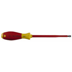 Wiha - 3/8" Blade Width x 12-1/2" OAL Standard Slotted Screwdriver - Exact Tooling