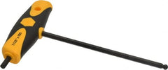 Wiha - 7/32" Hex, T-Handle Cushion Grip, Ball End Hex Key - 150mm OAL, Inch System of Measurement - Exact Tooling