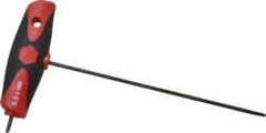 Wiha - 2.5mm Hex, T-Handle Cushion Grip, Hex Key - 150mm OAL, Metric System of Measurement - Exact Tooling