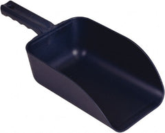 Remco - 82 oz Blue Polypropylene & Semi-Ferrous Additive Flat Bottom Scoop - 5.9" Wide x 3.3" Deep Bowl, 15.1" OAL - Exact Tooling