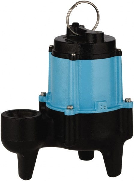Little Giant Pumps - 1/2 hp, 9.5 Amp Rating, 115 Volts, Manual Operation, Sewage Pump - 1 Phase, Cast Iron Housing - Exact Tooling