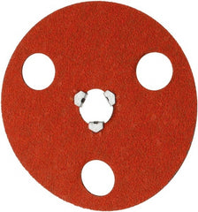 Norton - 5" Disc Diam, 60 Grit, Ceramic Alumina Quick Change Disc - Type S Attaching System, Coated, Medium Grade - Exact Tooling