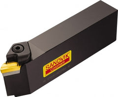 Sandvik Coromant - R/L170.5, Left Hand Cut, 30° Lead Angle, 40mm Shank Height x 25mm Shank Width, Negative Rake Indexable Turning Toolholder - 145mm OAL, KNUX 16 04 05L Insert Compatibility, Series T-Max - Exact Tooling