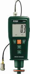 Extech - Accurate up to 0.05%, Contact and Noncontact Tachometer - 7.4 Inch Long x 3 Inch Wide x 1.8 Inch Meter Thick, 0.5 to 99,999 RPM Measurement - Exact Tooling