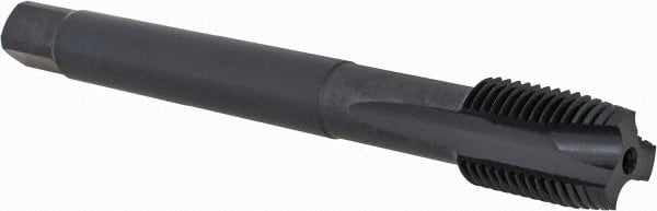 DORMER - 1/4-19" BSPP, 3 Flutes, Plug Chamfer, Oxide Coated, Cobalt British Standard Pipe Tap - Series EP41 - Exact Tooling