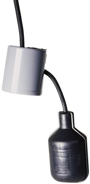 Little Giant Pumps - 125 AC Volt, Weighted Control Float Switch, Float Switch - For Use with Simplex and Duplex Grinder Panels - Exact Tooling