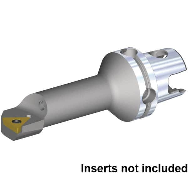 Kennametal - Right Hand Cut, 25mm Min Bore Diam, Size KM40TS Steel Modular Boring Cutting Unit Head - 70.02mm Max Bore Depth, Through Coolant, Compatible with TP.. 2151, TP.. 110204 - Exact Tooling