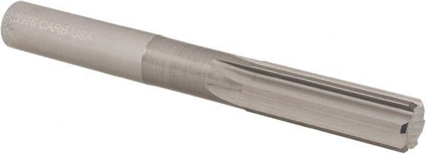 OSG - 10.1mm Solid Carbide Chucking Reamer - Straight Flute, 9.53mm Straight Shank, 32mm Flute Length, 89mm OAL - Exact Tooling