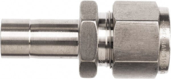 Brennan - 1/8" OD, Stainless Steel Reducer - Machine Tube Stub Ends - Exact Tooling