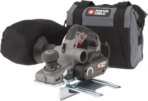 Porter-Cable - 120 Volt, 6 Amp, 16,500 RPM, Handheld Planer Kit - 5/64 Inch Depth of Cut, 3-1/4 Inch Wide, 0.47 Inch Depth Capacity - Exact Tooling