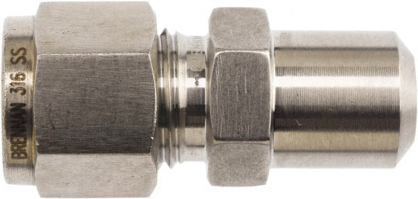Brennan - 1/2" OD, Stainless Steel Butt Weld Male Connector - Male Pipe Weld Ends - Exact Tooling