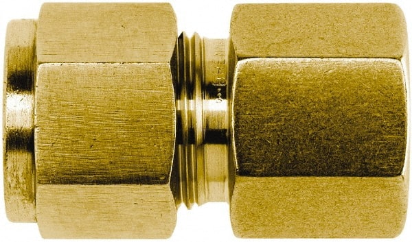 Brennan - 3/8" OD, Brass Female Connector - Comp x FNPT Ends - Exact Tooling