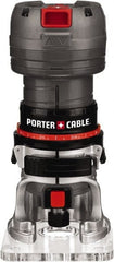 Porter-Cable - 31,000 RPM, 0.5 HP, 5.6 Amp, Laminate Trimmer Electric Router - 120 Volts, 1/4 Inch Collet - Exact Tooling