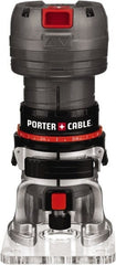 Porter-Cable - 31,000 RPM, 0.5 HP, 4.4 Amp, Laminate Trimmer Electric Router - 120 Volts, 1/4 Inch Collet - Exact Tooling