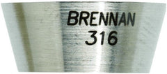 Brennan - 12mm OD, Stainless Steel Front Ferrule - Compression Ends - Exact Tooling