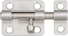 National Mfg. - 2-1/2" Long, 1-1/2" Wide Barrel Bolts - Stainless Steel - Exact Tooling