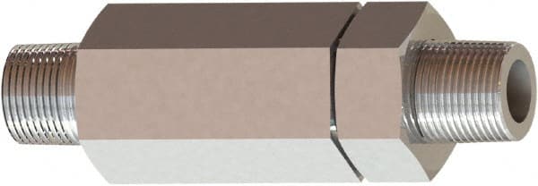 Brennan - 1/2" Stainless Steel Check Valve - Check Valve, MNPT, 6,000 WOG - Exact Tooling