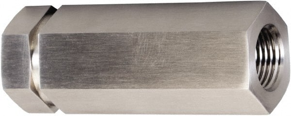 Brennan - 1/4" Stainless Steel Check Valve - Check Valve, Tube Ends, 6,000 WOG - Exact Tooling