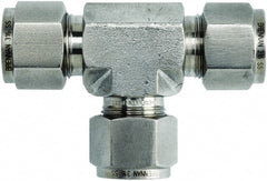 Brennan - 1/4" OD, Stainless Steel Union Tee - Comp x Comp x Comp Ends - Exact Tooling